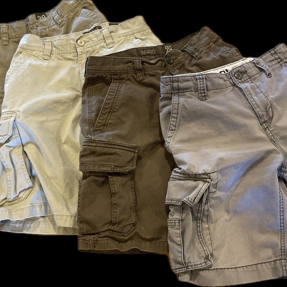 Bundle of 4 Vintage Old Navy Cargo Shorts – Size 29